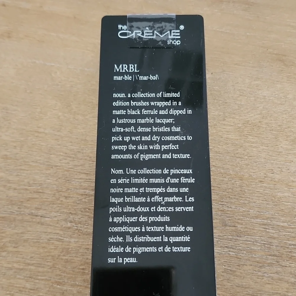 The Creme Shop MRBL Angled Brow Liner & Blush Brush